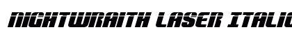 Nightwraith Laser Italic Italic preview