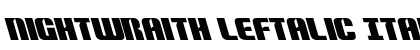 Nightwraith Leftalic Italic preview