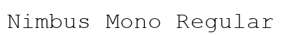 Nimbus Mono Regular preview
