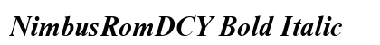 NimbusRomDCY Bold Italic Preview