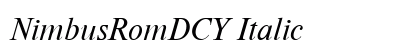 NimbusRomDCY Italic Preview