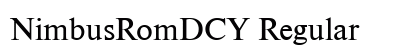 NimbusRomDCY Regular Preview