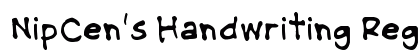 NipCen's Handwriting Regular Regular preview