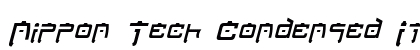 Nippon Tech Condensed Italic preview