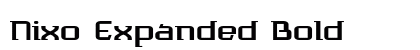 Nixo Expanded Bold Preview