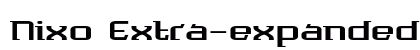 Nixo Extra-expanded Bold Preview