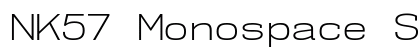 NK57 Monospace Semi-Expanded Light Preview