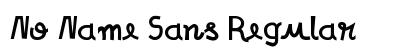No Name Sans Regular preview