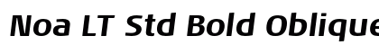 Noa LT Std Bold Oblique Preview