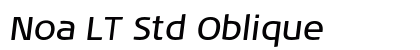 Noa LT Std Oblique Preview