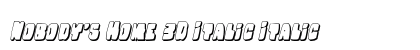 Nobody's Home 3D Italic Italic preview