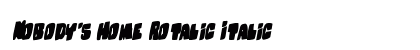 Nobody's Home Rotalic Italic preview