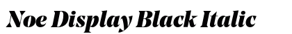 Noe Display Black Italic preview