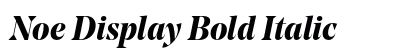 Noe Display Bold Italic preview