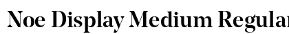 Noe Display Medium Regular preview