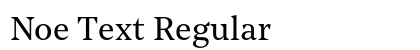 Noe Text Regular preview