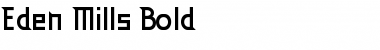 Eden Mills Bold Font