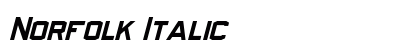 Norfolk Italic preview