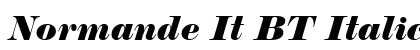 Normande It BT Italic preview