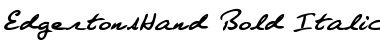 Download EdgertonsHand Font