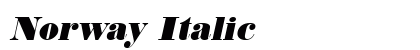 Norway Italic preview