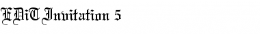 Download EDiT Invitation 5 Font Download EDiT Invitation 5 Font