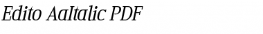 Download Edito AaItalic Font Download Edito AaItalic Font