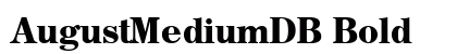 AugustMediumDB Bold preview