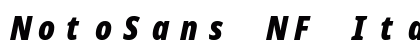 NotoSans NF Italic preview