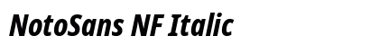 NotoSans NF Italic preview