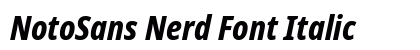 NotoSans Nerd Font Italic preview