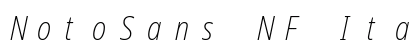 NotoSans NF Italic preview