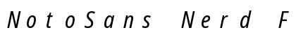 NotoSans Nerd Font Mono Italic preview