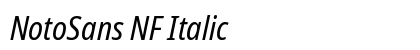 NotoSans NF Italic preview