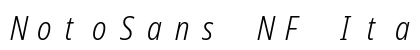 NotoSans NF Italic preview