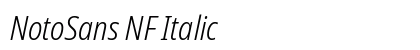 NotoSans NF Italic preview