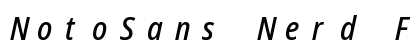 NotoSans Nerd Font Mono Italic preview