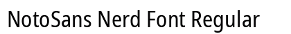 NotoSans Nerd Font Regular preview