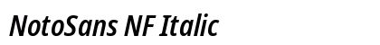 NotoSans NF Italic preview