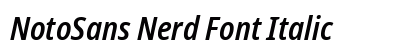 NotoSans Nerd Font Italic preview