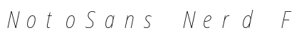 NotoSans Nerd Font Mono Italic preview