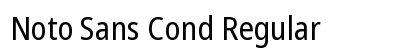 Noto Sans Cond Regular Preview