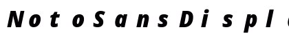 NotoSansDisplay Nerd Font Mono Italic Preview