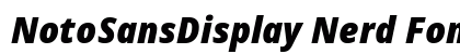 NotoSansDisplay Nerd Font Italic Preview