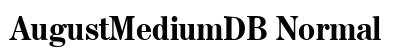 AugustMediumDB Normal preview