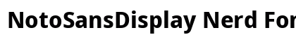 NotoSansDisplay Nerd Font Bold preview