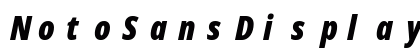 NotoSansDisplay Nerd Font Mono Italic Preview