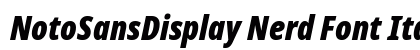 NotoSansDisplay Nerd Font Italic Preview