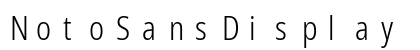 NotoSansDisplay Nerd Font Mono Regular Preview