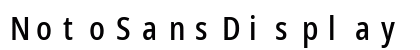 NotoSansDisplay Nerd Font Mono Regular Preview